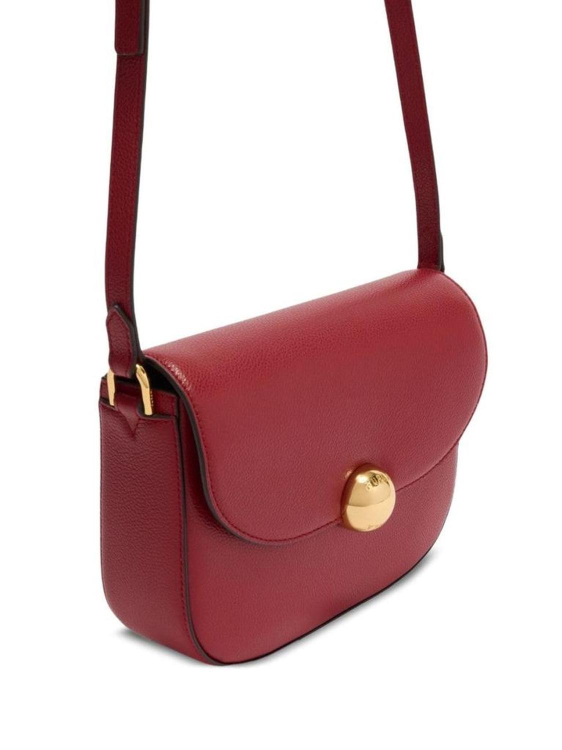 Structured Burgundy Crossbody Bag