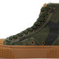 Khaki 'The Camo Jacquard' High Top Sneakers