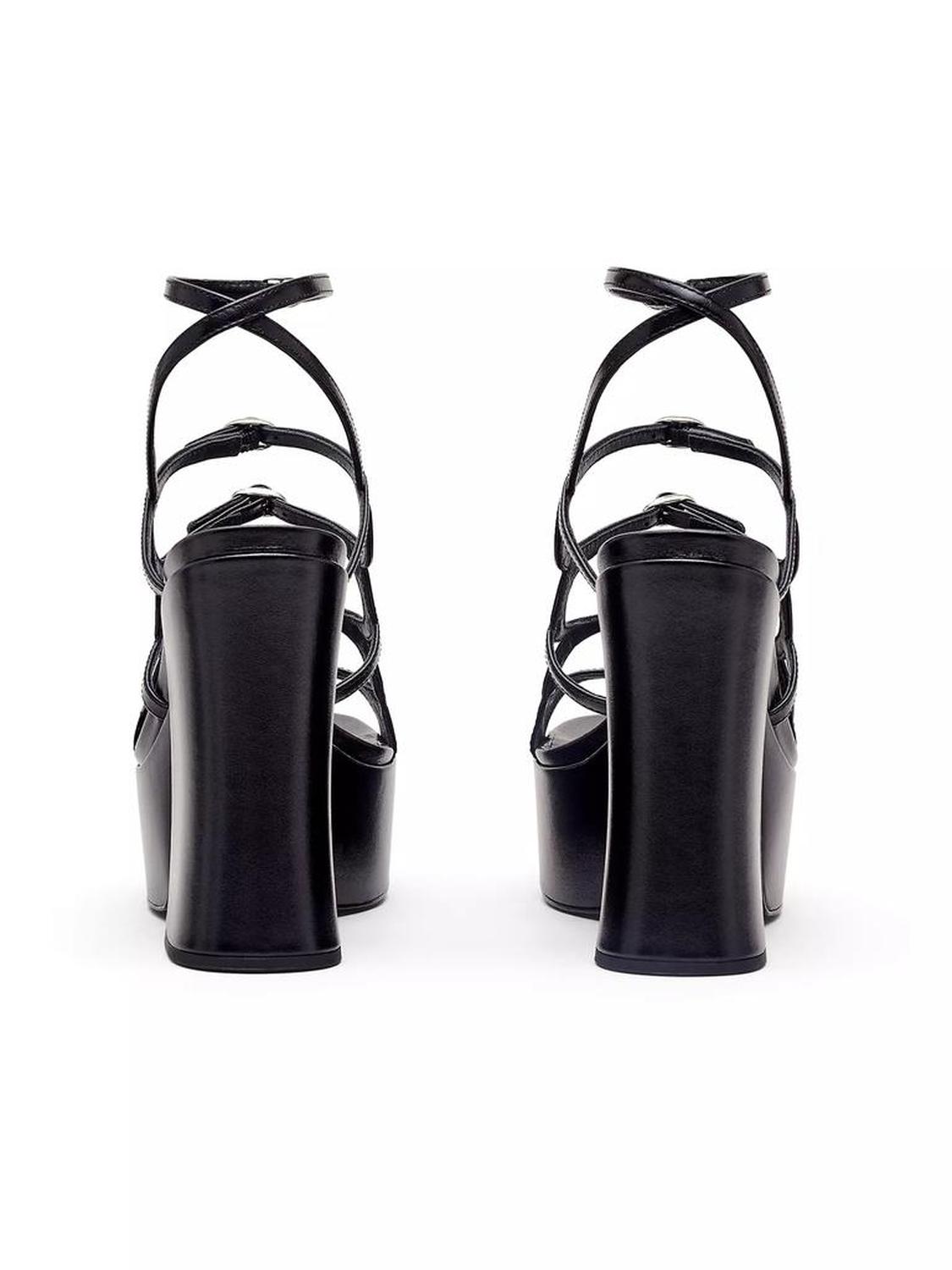 Kiki Leather Platform Pump Sandals