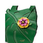 Playa Leather And Straw 3D Leaf Tote