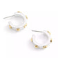 Signature Tea Rose Huggie Hoops Earrings