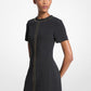 Studded Stretch Crepe Shift Dress