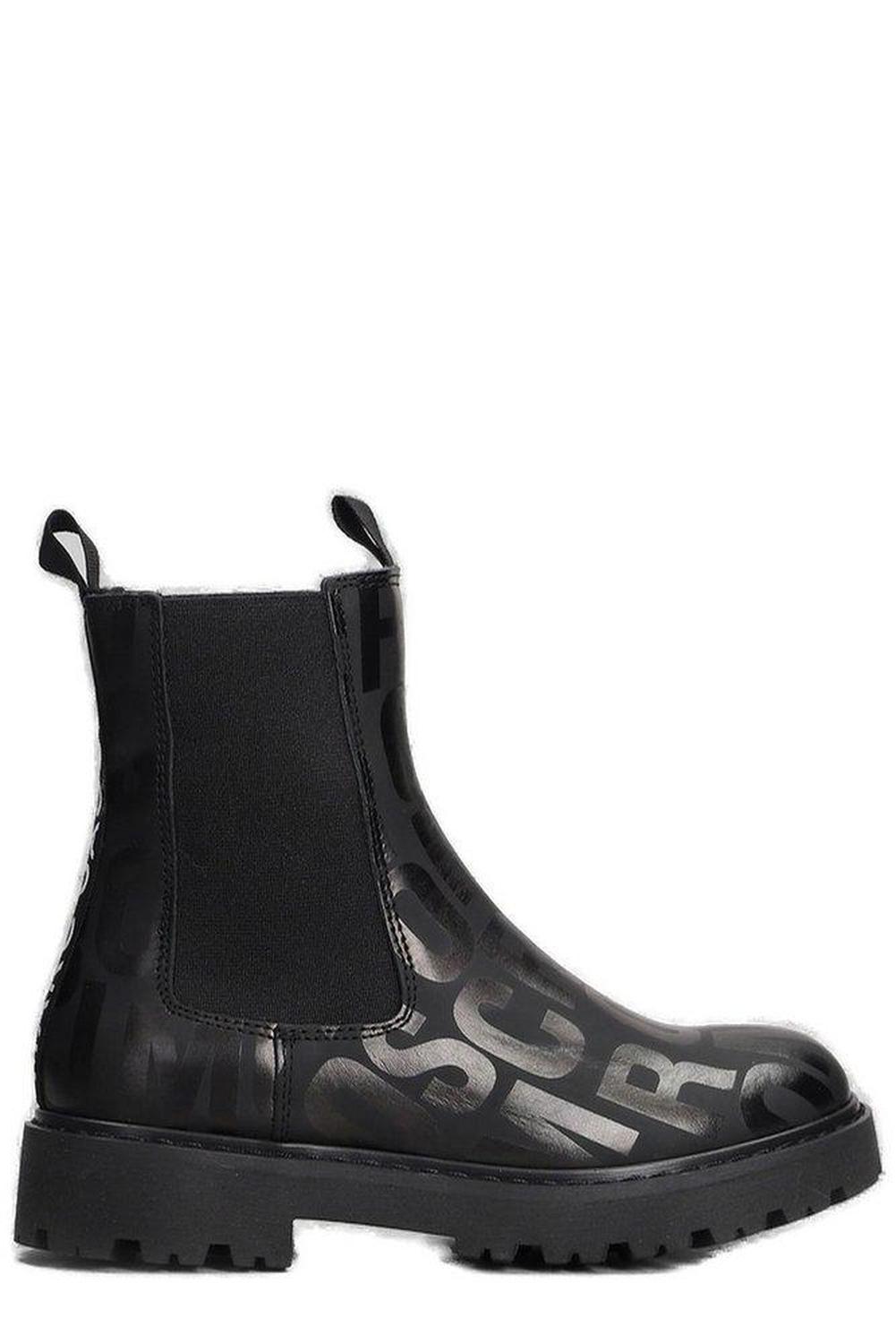 The Marc Jacobs Kids Monogram Printed Ankle Boots