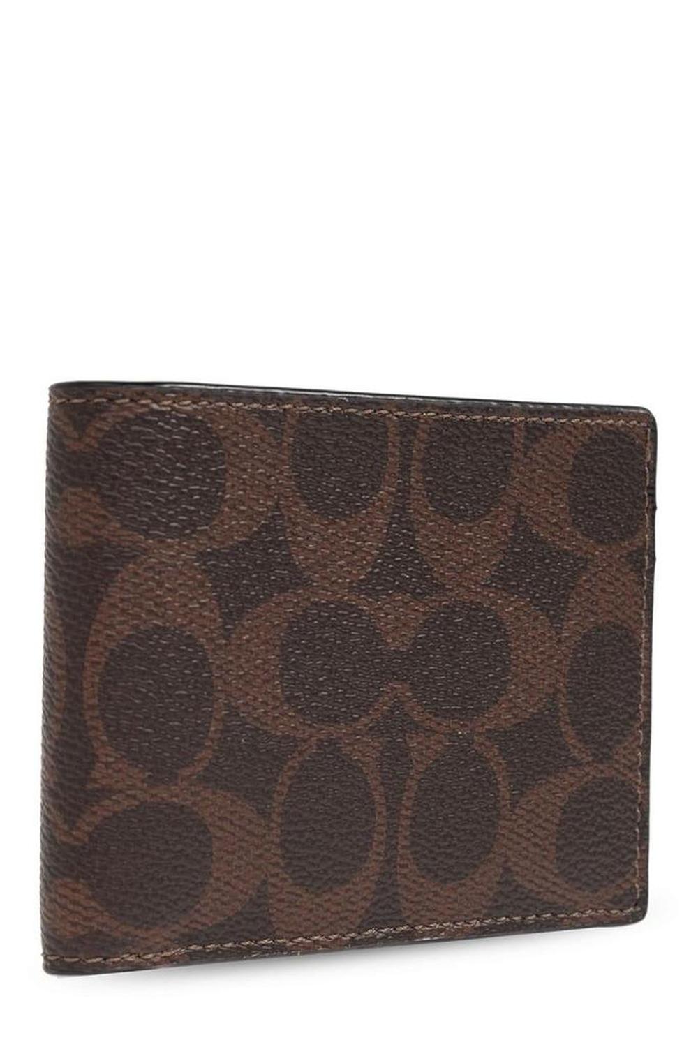 Coach Logo Printed Bi-Fold Wallet