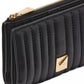 Deco Quilted Leather Compact Wallet