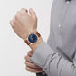Men's Oliver Saddle Leather Calfskin Strap Watch, 41mm