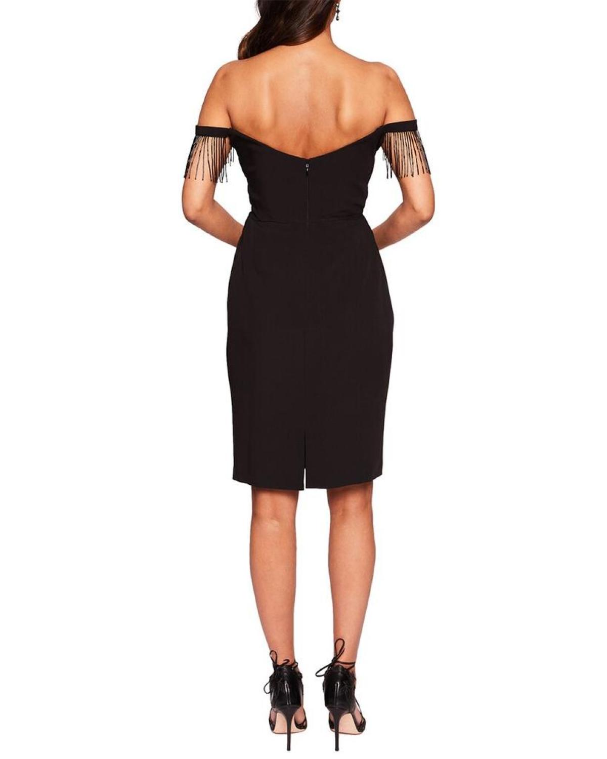 marchesa notte off shoulder cocktail dress Marchesa Notte Off Shoulder Mini Cocktail Dress