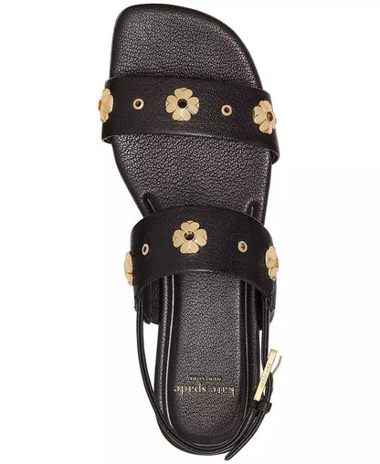 Women's Spade Flower Studded Flat Sandals