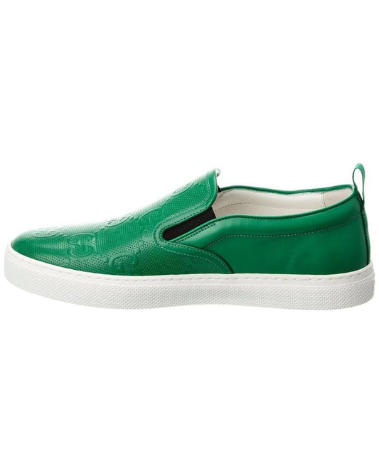 Gucci GG Embossed Leather Slip-On Sneaker