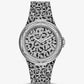 Oversized Lennox Animal Pavé Silver-Tone Watch