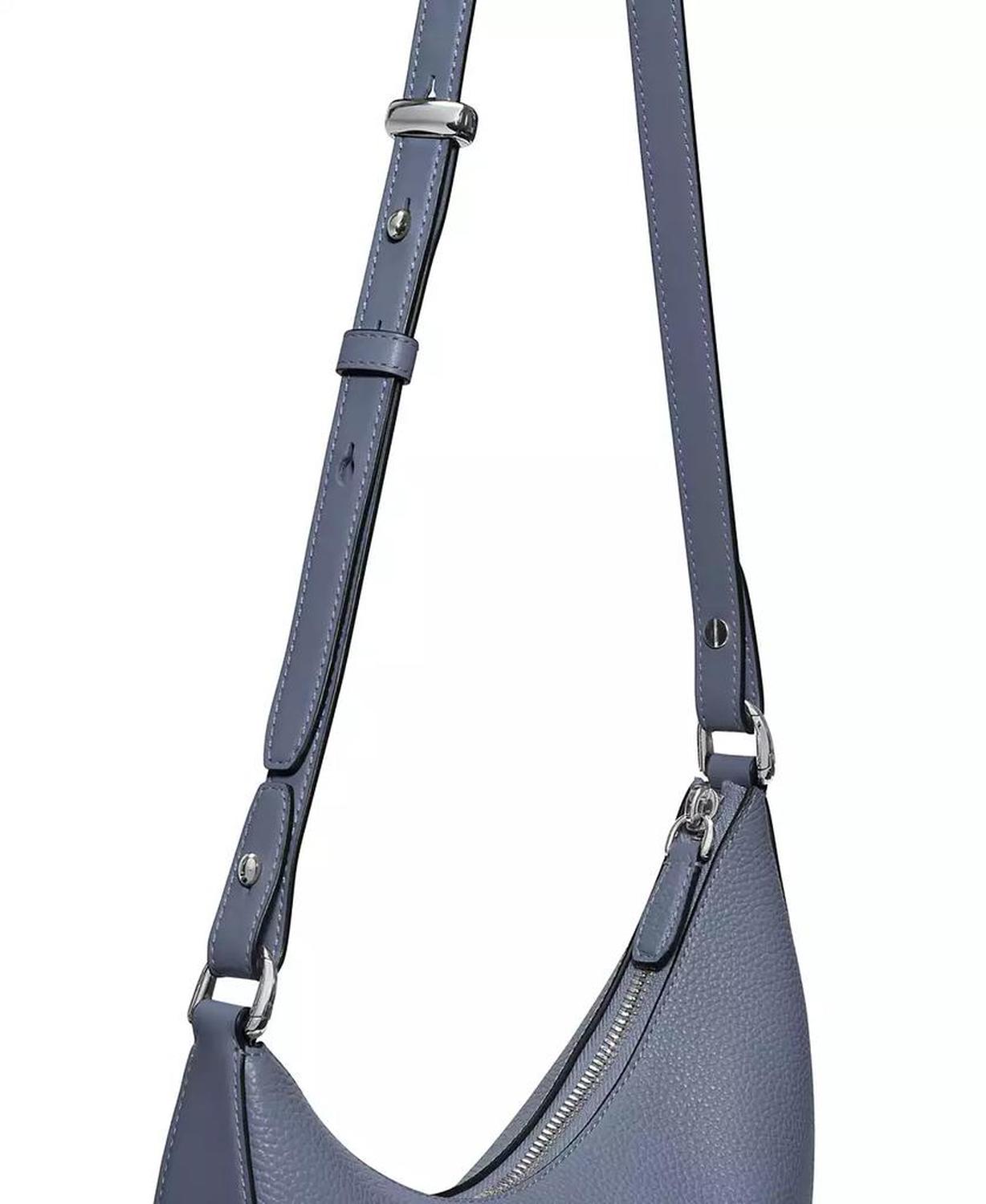 Duo Small Pebbled Leather Crossbody Bag