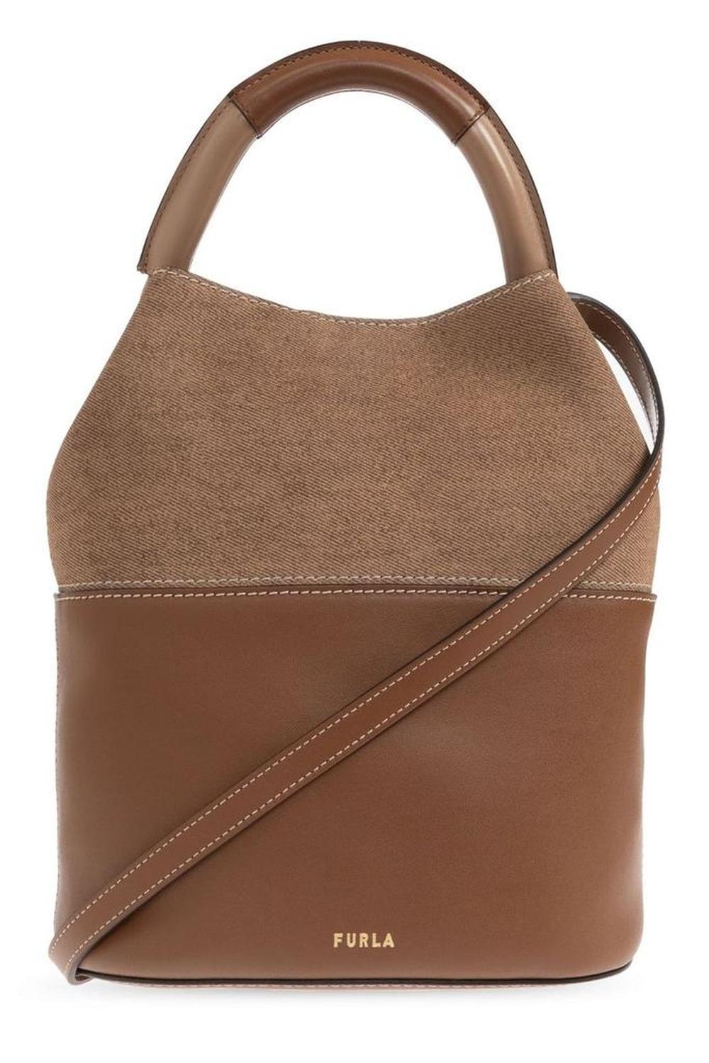 Furla Sfera S Logo Stamp Bucket Bag