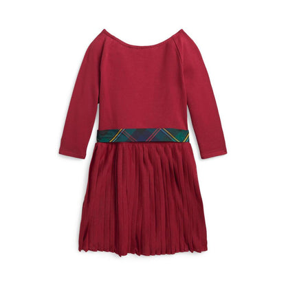 Pleated Stretch Jersey Dress (Toddler/Little kids)