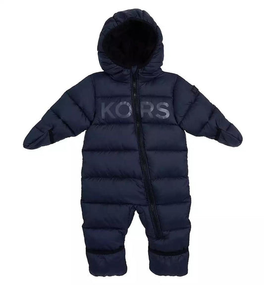 Baby Boys Logo Fleece Lined Pram Snowsuit