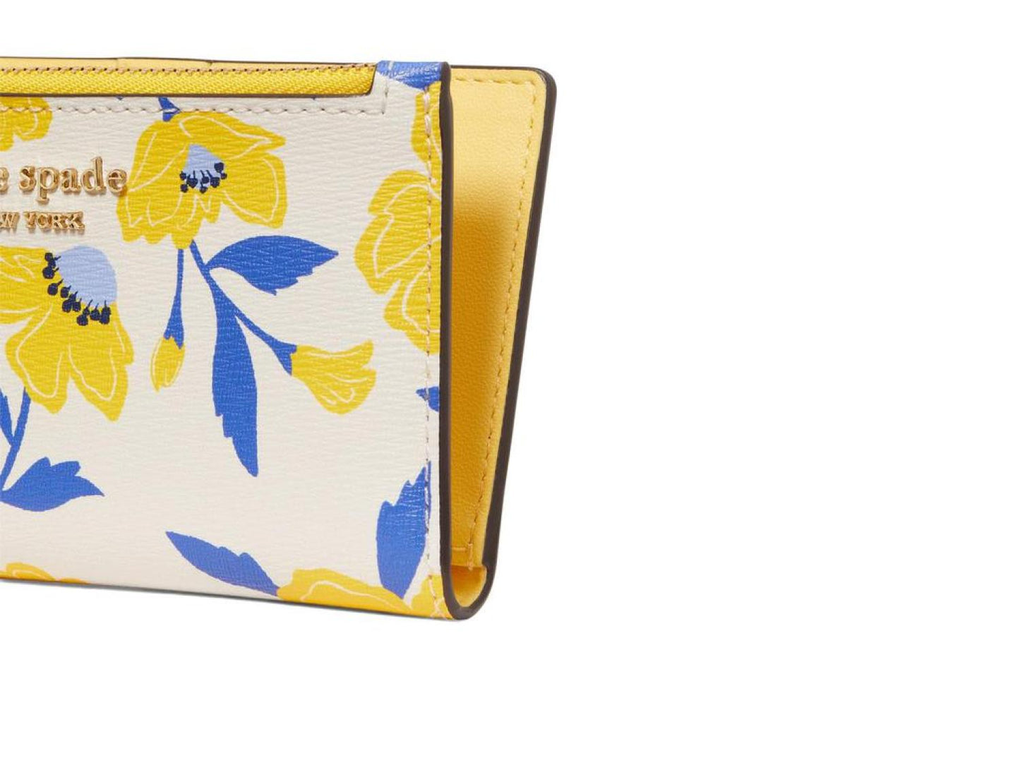 Morgan Sunshine Floral Printed Pvc Small Slim Bifold Wallet