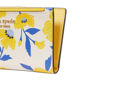 Morgan Sunshine Floral Printed Pvc Small Slim Bifold Wallet