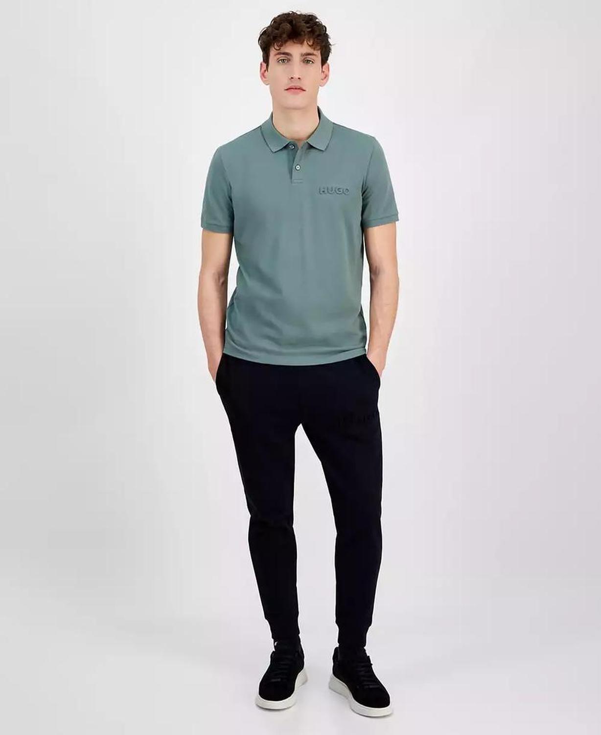 HUGO by Men's Dalunos Regular-Fit Logo Embossed Polo Shirt, Exclusively at Macy's