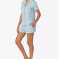 Women's 2-Piece Sleepwear Short-Sleeve Shirt and Pajama Shorts Set