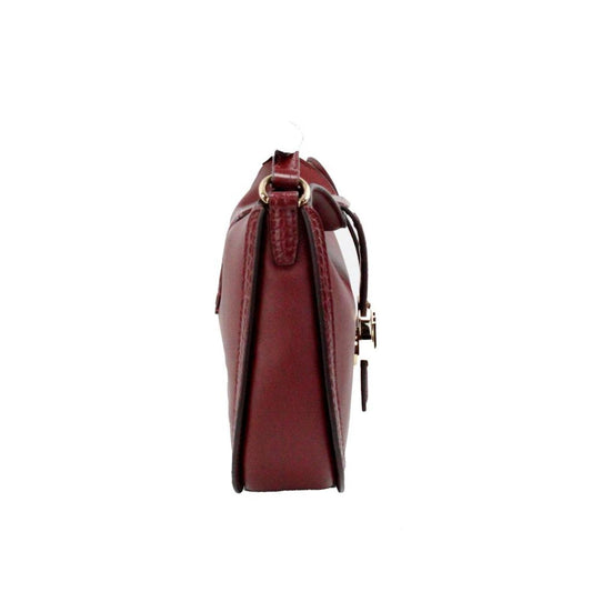 Michael Kors Gabby Small  Cherry Leather Foldover Hobo Crossbody Women's Bag