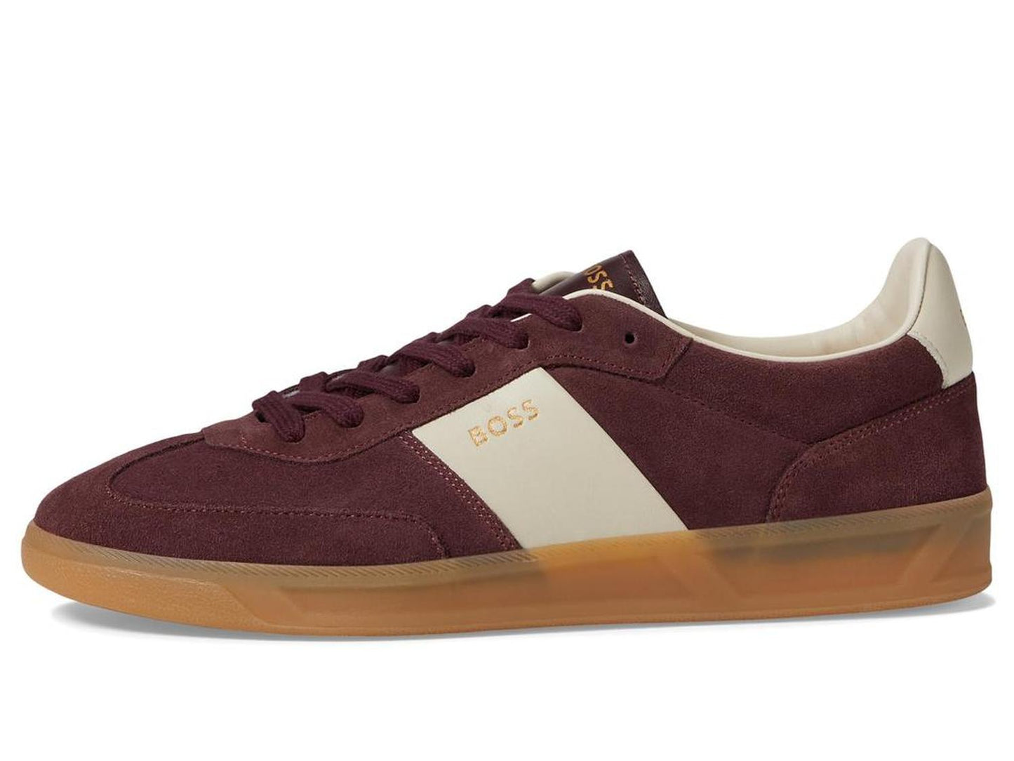 Suede Leather Block Low Profile Sneakers