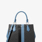 Marilyn Medium Signature Logo Stripe Satchel