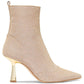 Clara Mid Bootie Womens Canvas Pointed Toe Ankle Boots
