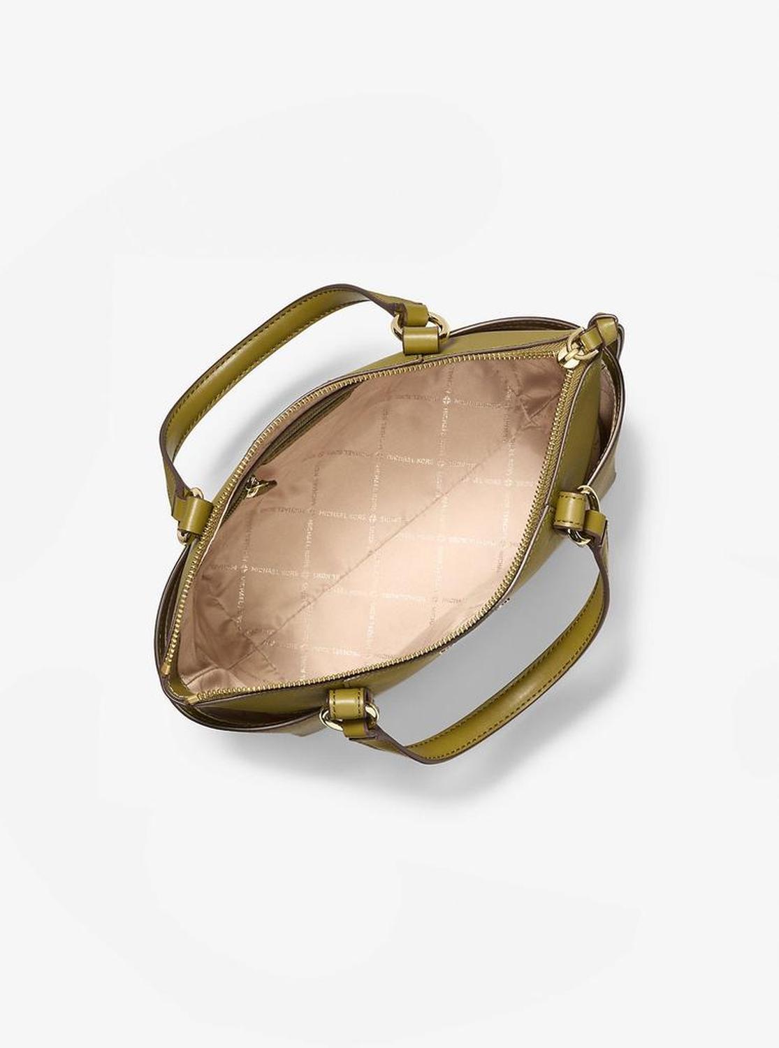 Sullivan Small Saffiano Leather Top-Zip Tote Bag