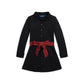 Plaid-Sash Knit Oxford Dress (Toddler/Little Kids)