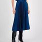 Women's Pleated Pull-On A-Line Skirt