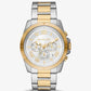 Oversized Alek Two-Tone Watch