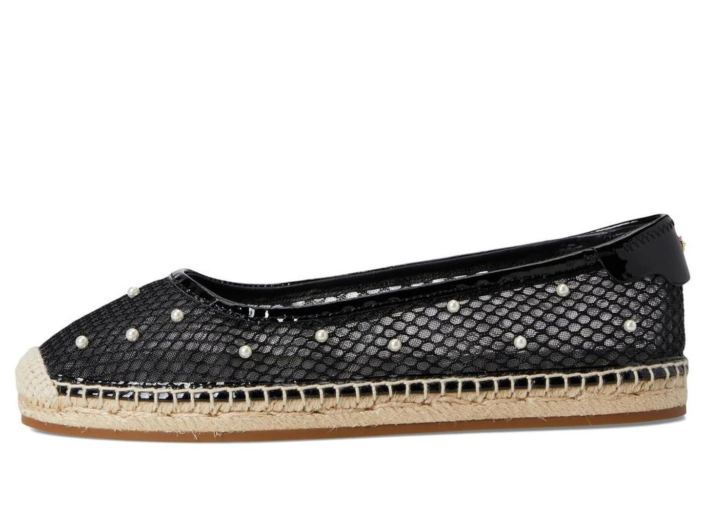 Pearl Fishnet Espadrille Ballet Flat