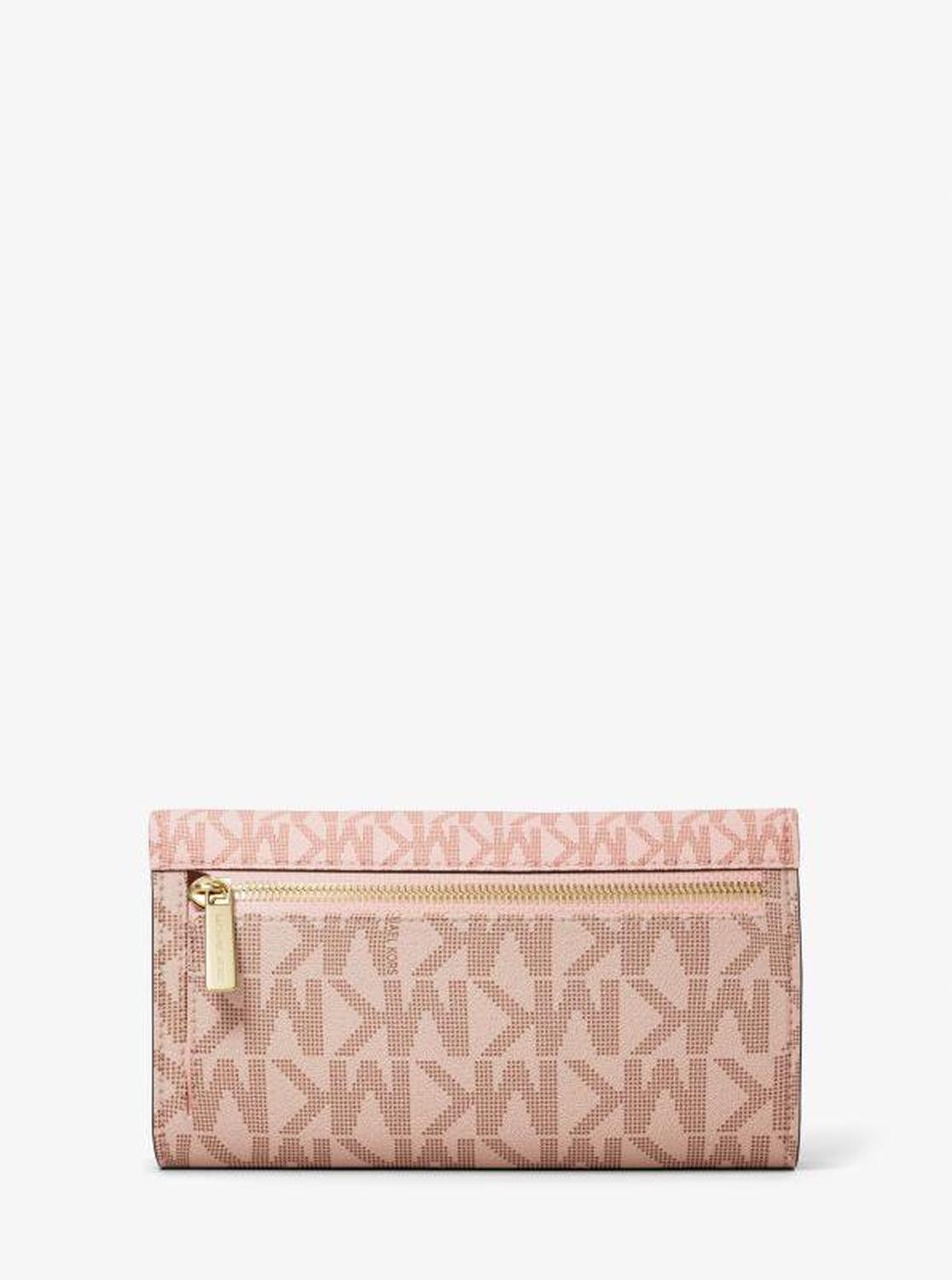 Jet Set Large Signature Logo Tri-Fold Wallet