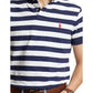 Classic Fit Striped Mesh Polo Shirt