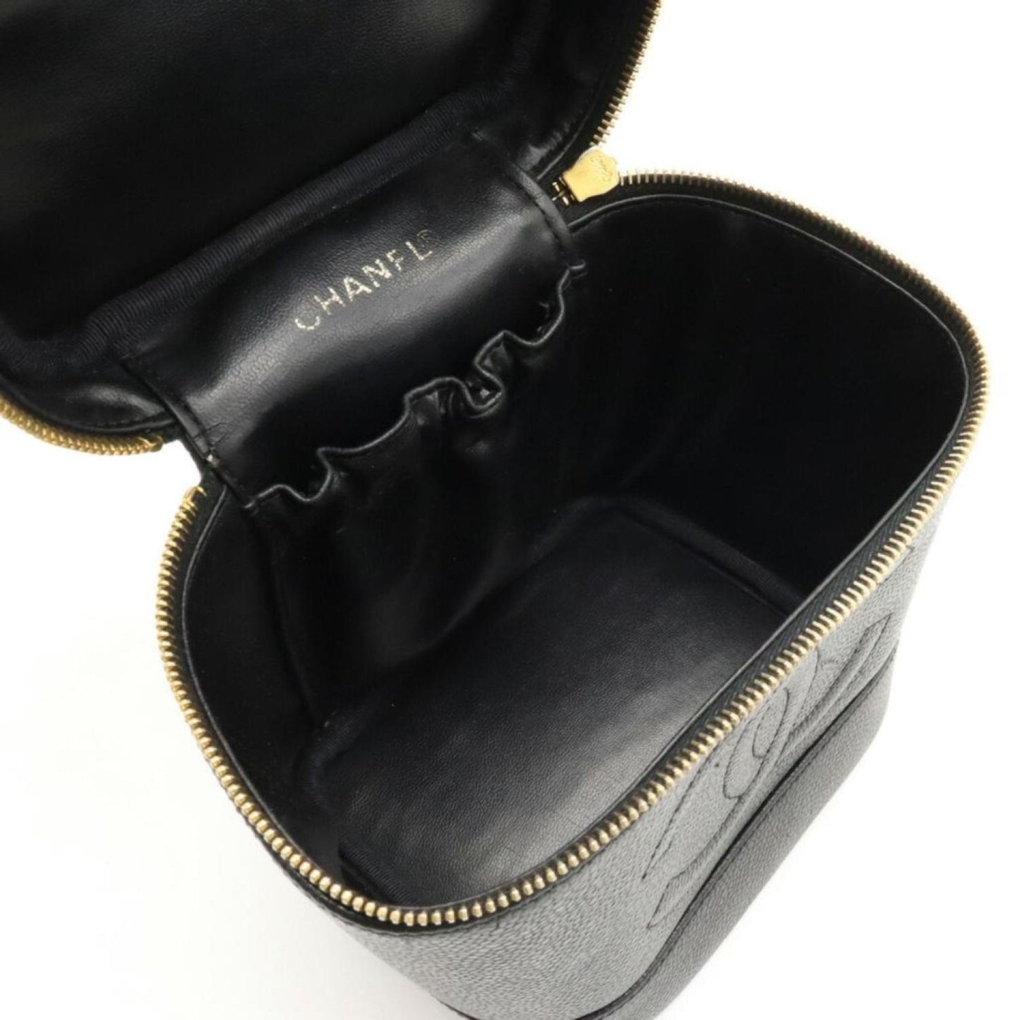 Chanel Vanity  Leather Clutch Bag (Pre-Owned)
