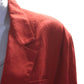 Max Mara Womens Linen Long Sleeves Single Button Blazer Jacket Red