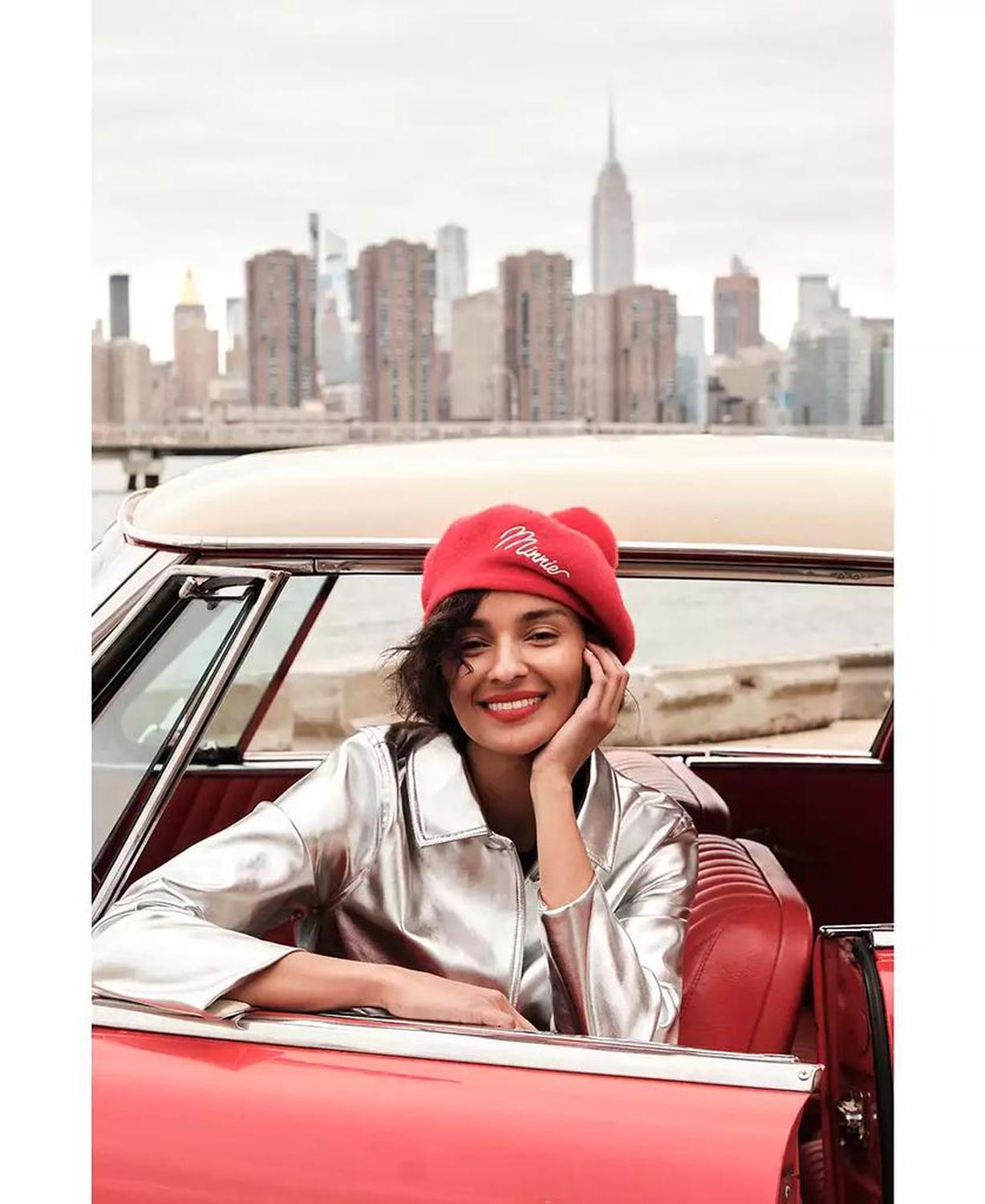 Disney | Macy's Minnie Mouse Pom-Pom Beret Hat, Macy's Exclusive