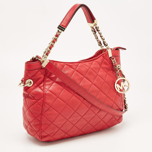 Michael Michael Kors Quilted Leather Charm Hobo