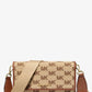 Jet Set Large Logo Jacquard Crossbody Bag