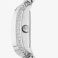 Petite Emery Pavé Silver-Tone Double Wrap Watch
