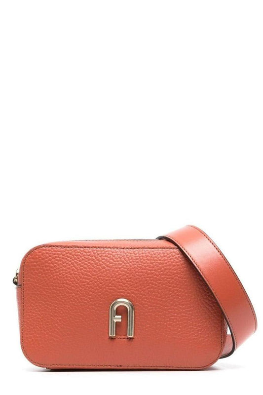 Furla Logo-Plaque Zipped Mini Crossbody Bag