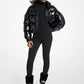 Logo Embossed Jacquard Ski Stirrup Leggings