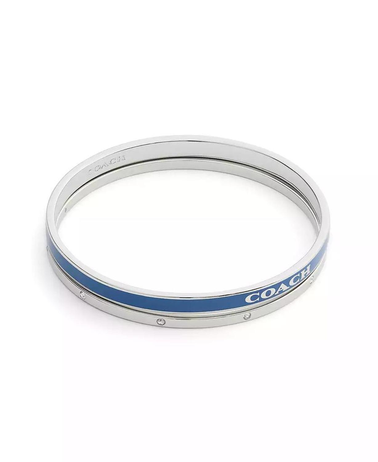 Gold Plated Duo Bangle Bracelet Set