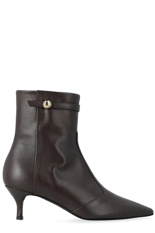Furla Pointed Toe Heeled Ankle Boots