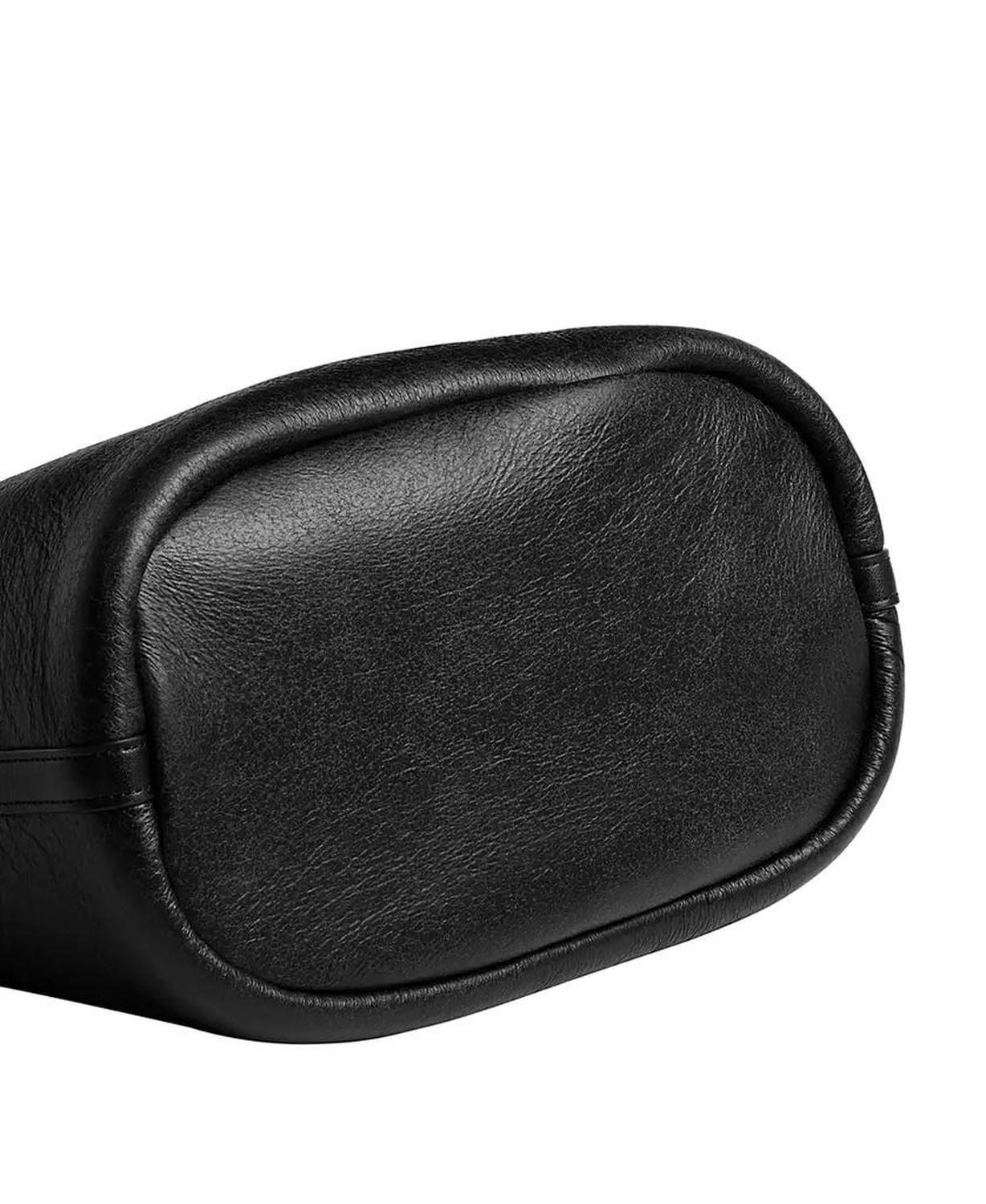 Bleeker Medium Shearling Trim Bucket Bag