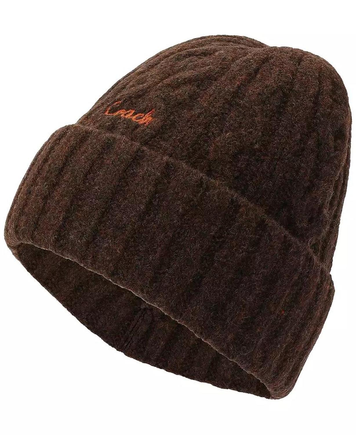 Women's Embroidered Cable-Knit Beanie Hat