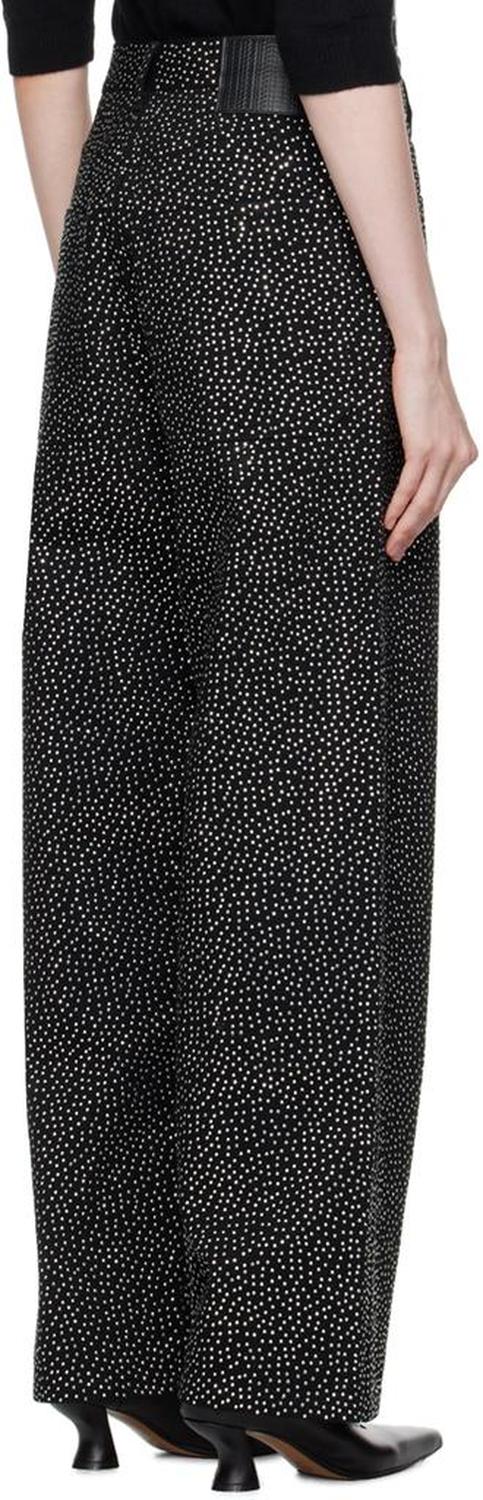 Black 'The Glam Studs Oversized' Jeans