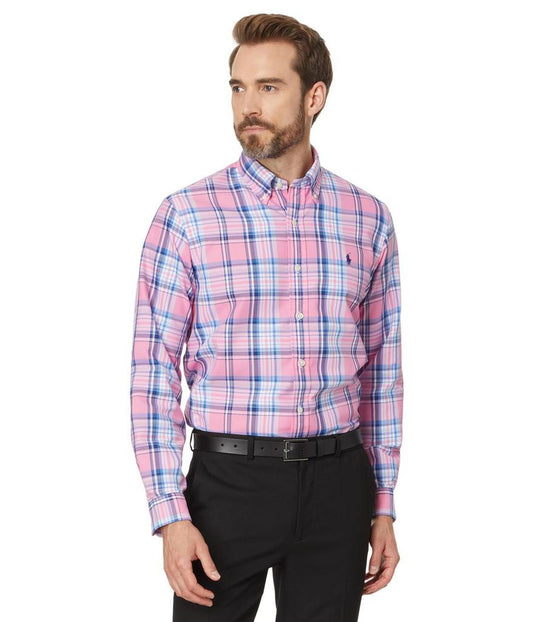 Classic Fit Plaid Oxford Shirt