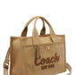 Coach Logo Flocked Zip-Up Tote Bag