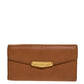 Marc By Marc Jacobs Tan Soft Leather Flap Trifold Continental Wallet