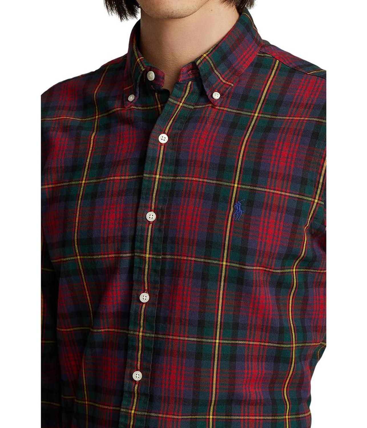 Classic Fit Plaid Oxford Shirt